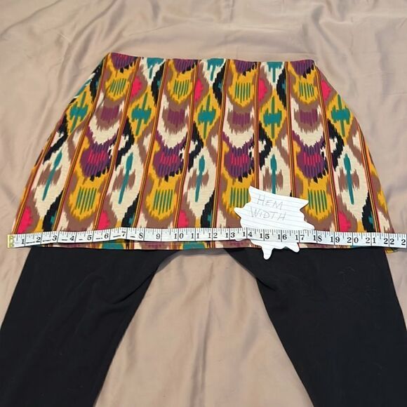 Legacy knit skirted pants cute tribal print on skirt pants are black GUC - Picture 7 of 10